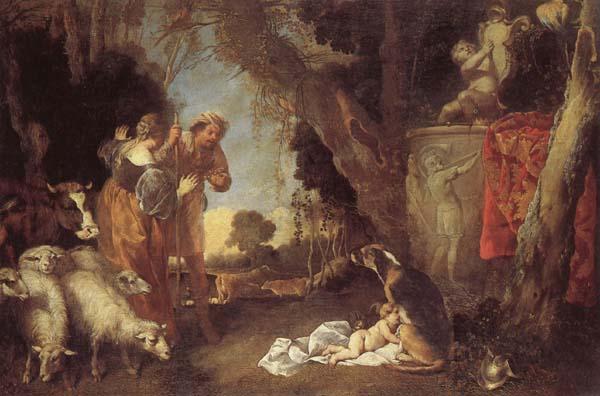 Antonio Maria Vassallo The Birth of King Cyrus France oil painting art